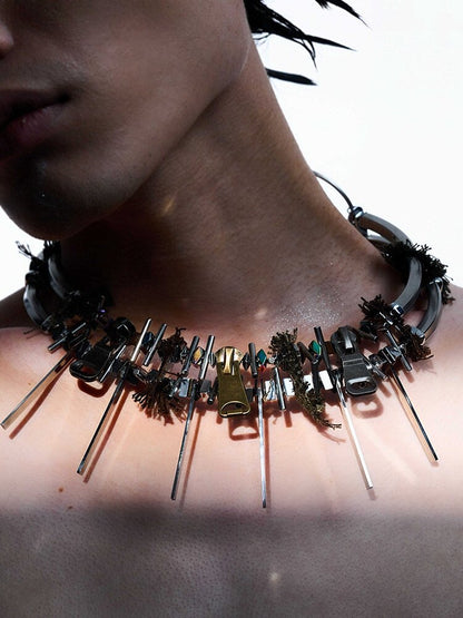 Nothingness Fifth Element Zip Necklace【s0000018859】