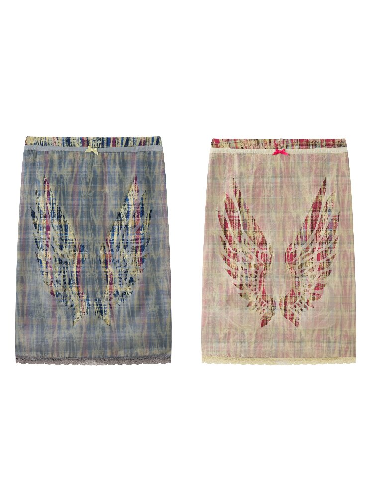 Double Waist Plaid Cutout Skirt【s0000017646】