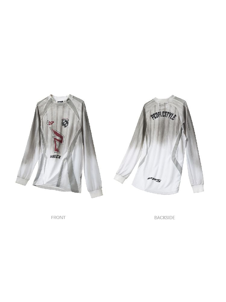 Blokecore Style Long Sleeve Racing T-Shirt【s0000011697】