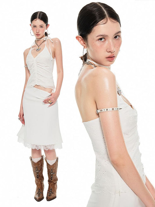 Kotton Jackuard DRA WSTRING TANK 및 P [S0000009441]