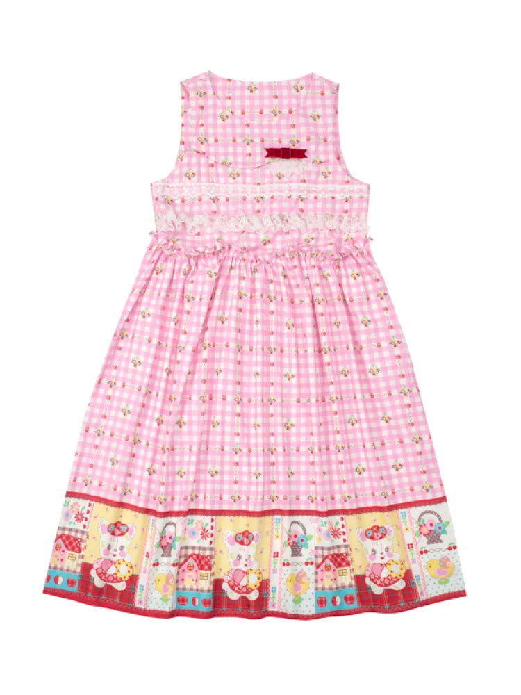 Bunny Sweet Lace Loose Tank Dress【s0000014163】