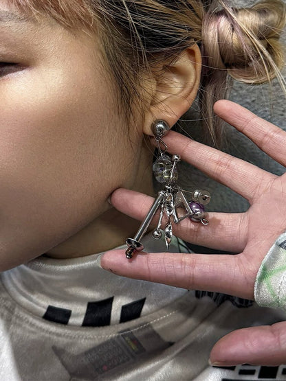 Handmade Space Odyssey Punk Earrings【s0000018878】