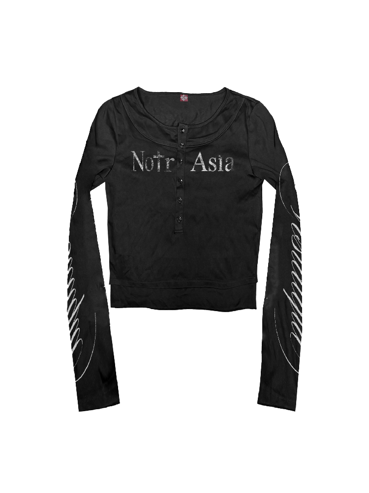 Indian Cotton Dark Pattern T-Shirt【s0000018326】