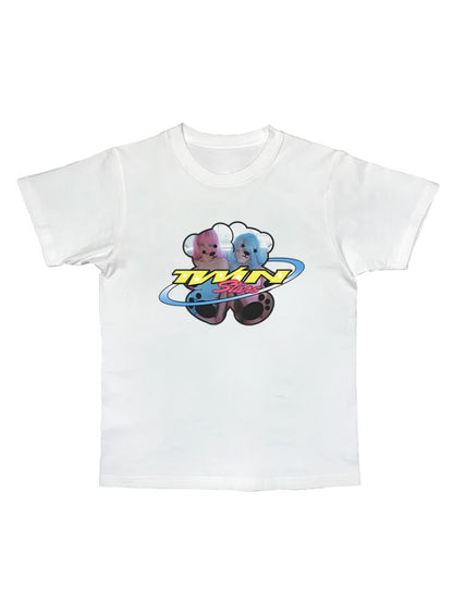 Dopamine Street Positive Shoulder T-Shirt【s0000012462】
