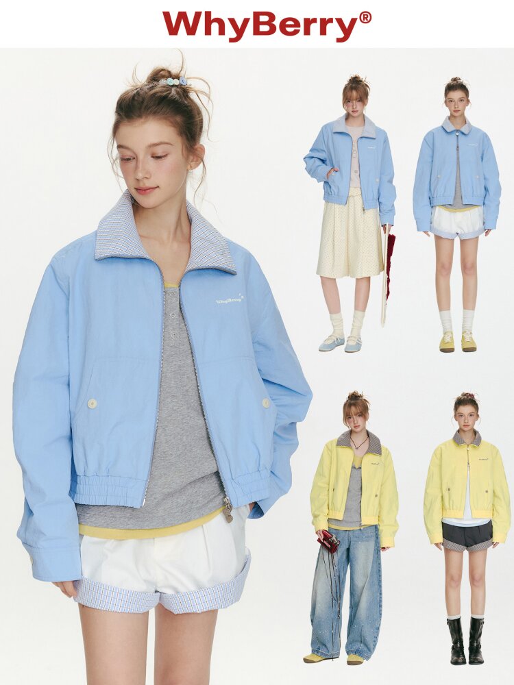 Youthful Melody Plaid Patchwork Coat【s0000015682】