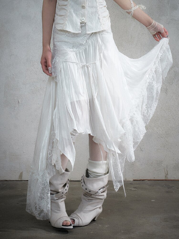 Dreamy Heiress Lace Chiffon Dress【s0000017984】