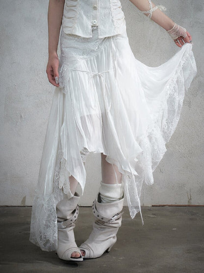 Dreamy Heiress Lace Chiffon Dress【s0000017984】