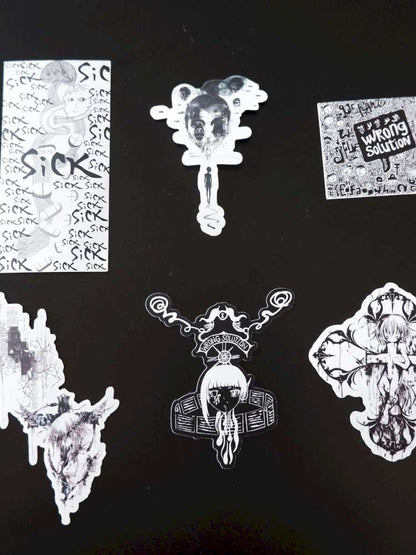 Hand Painted Thick Sticker Pack【s0000015152】