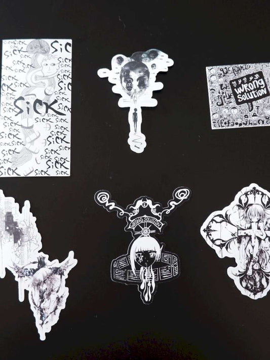 Hand Painted Thick Sticker Pack【s0000015152】