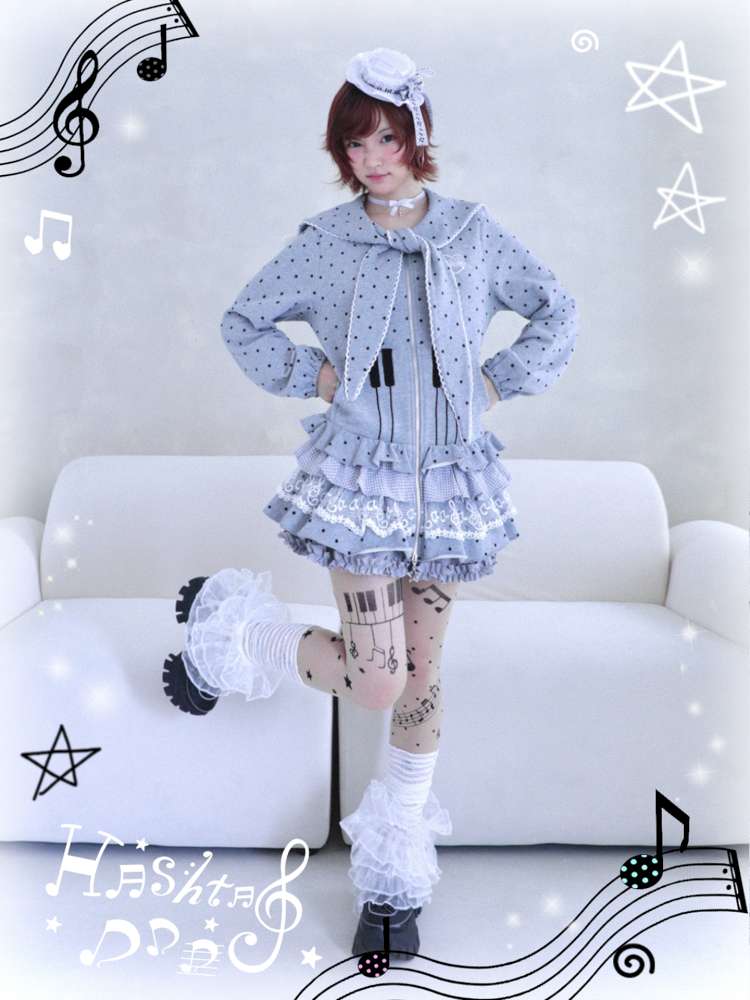 Antique Ghost Girl Gray Sailor Dress【s0000014696】