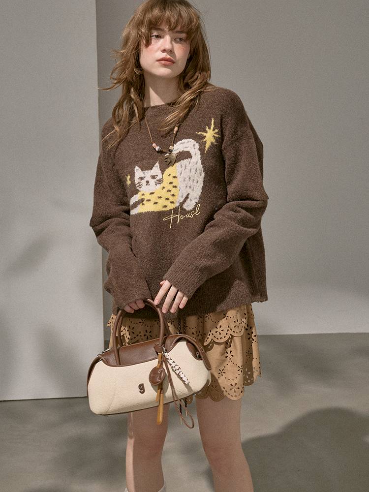 Long-Sleeve Pullover Knit Sweater【s0000014401】