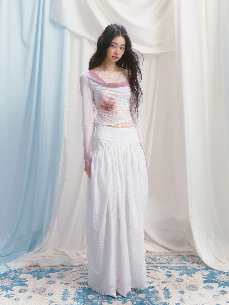 High-Waisted Half-Length Skirt【s0000012154】