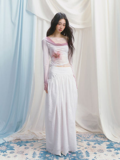 High-Waisted Half-Length Skirt【s0000012154】