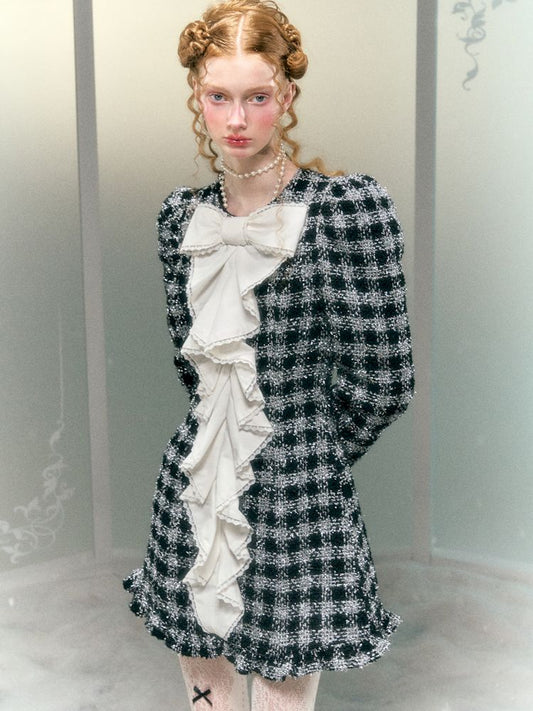 Bubble Sleeve Tight Dress【s0000006034】