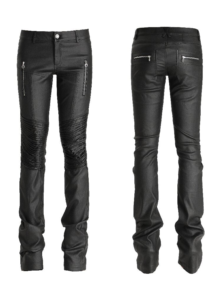 Wax Coating Multi-Zip Skinny Pants【s0000019097】