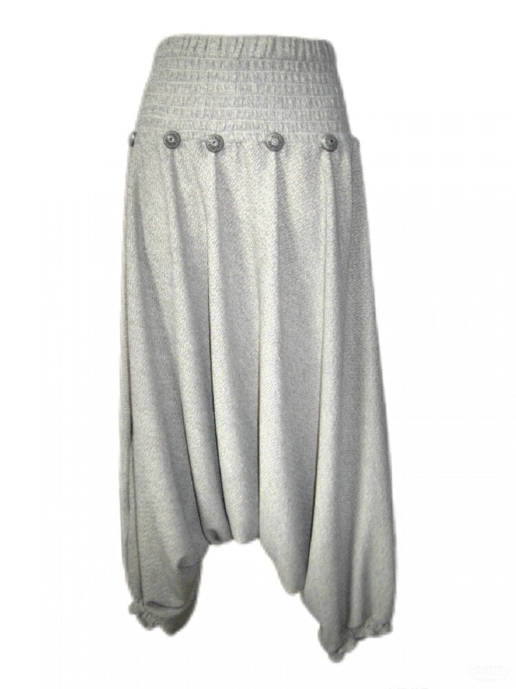 Mid-Century Lantern Buttoned Culottes【s0000017969】