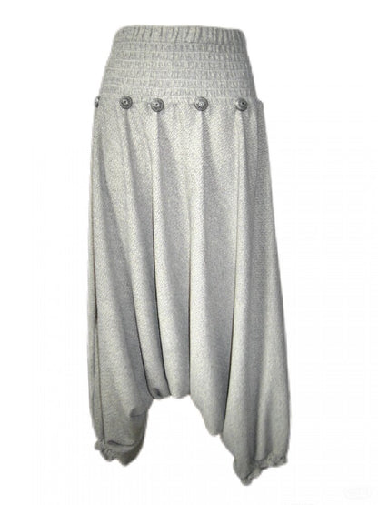 Mid-Century Lantern Buttoned Culottes【s0000017969】