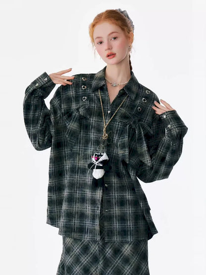 Loose Plaid Jacket【s0000012219】