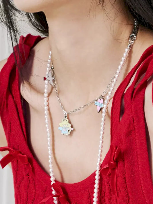 Cherub Metal Necklace【s0000012361】