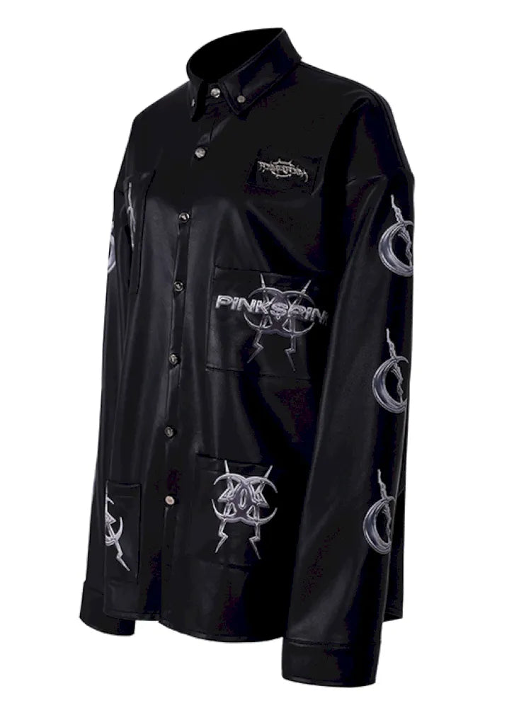 Mirror Concept PU Leather Jacket【s0000014002】