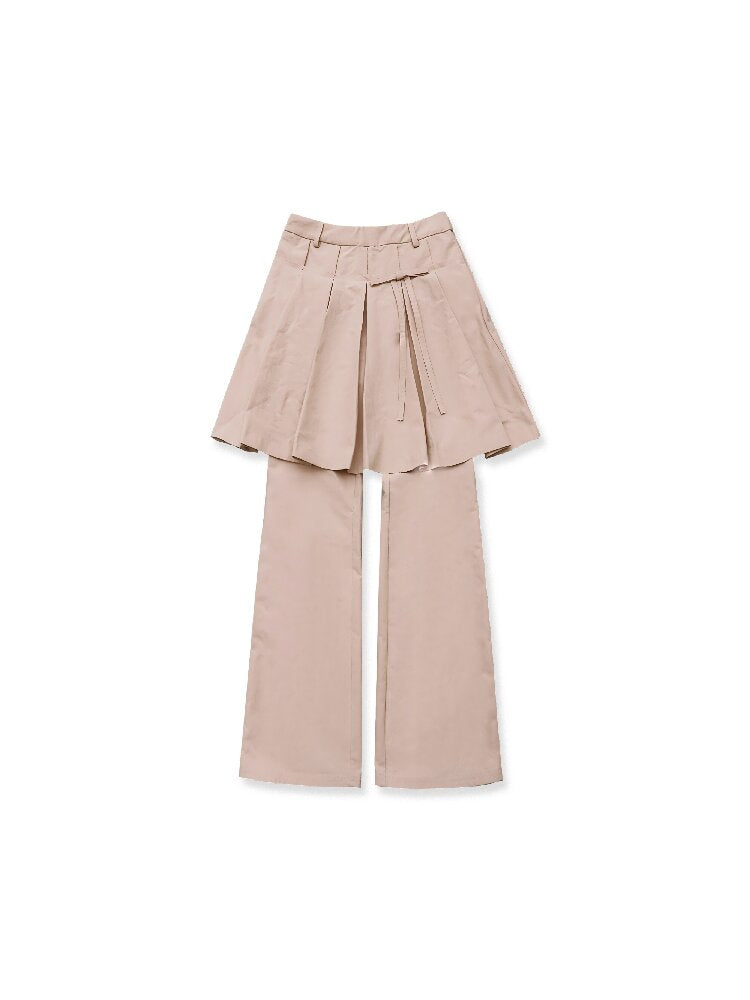 Bow Pleated Skirt Pants【s0000017422】