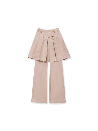 Bow Pleated Skirt Pants【s0000017422】