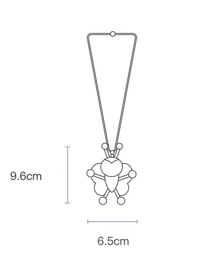 Handmade Beaded Bee Necklace Pendant【s0000015029】