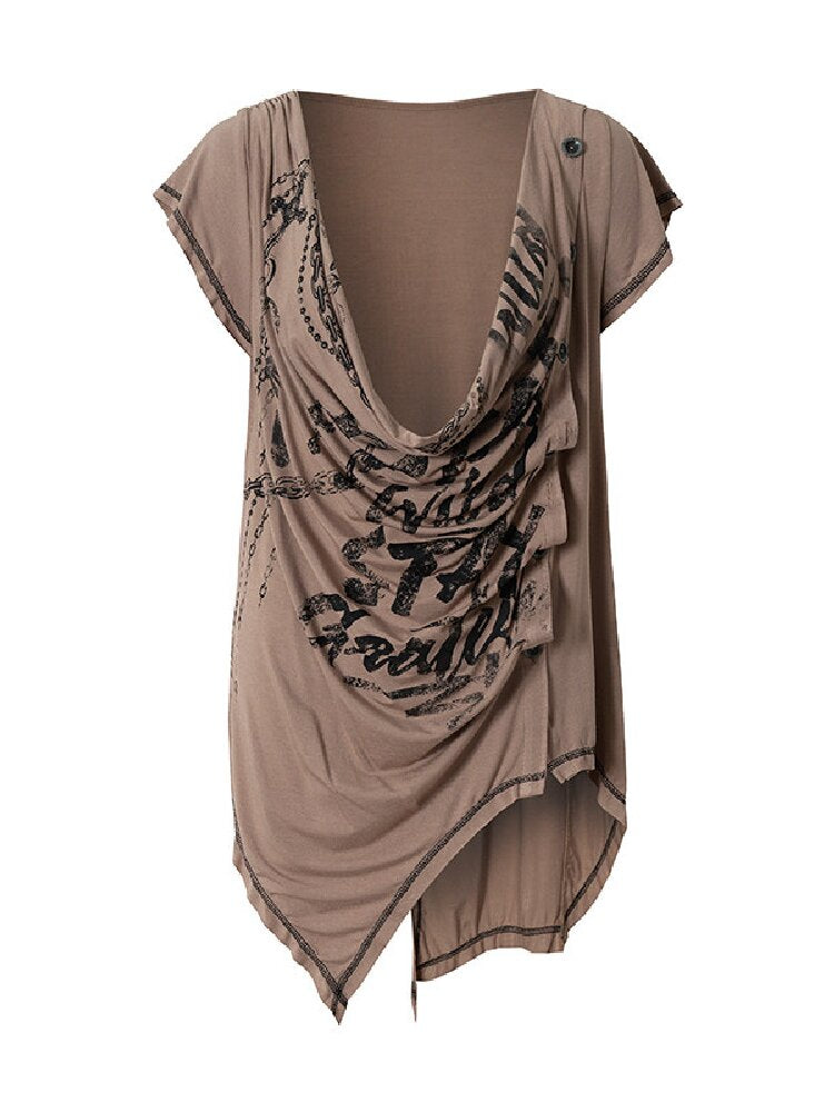 Punk Metallic Bikini Short T-Shirt【s0000016978】