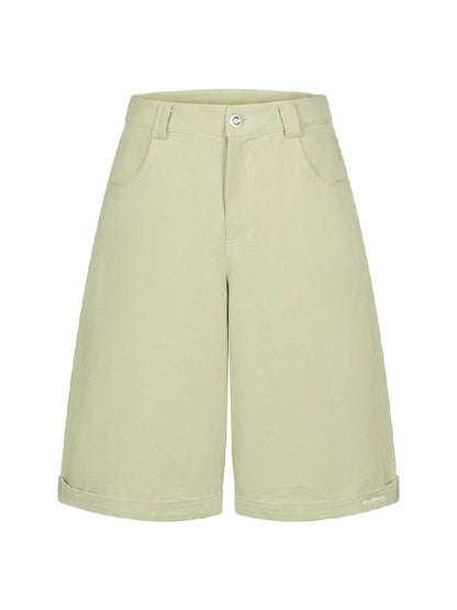 Cotton wide-legged five-minute pants【s0000011983】