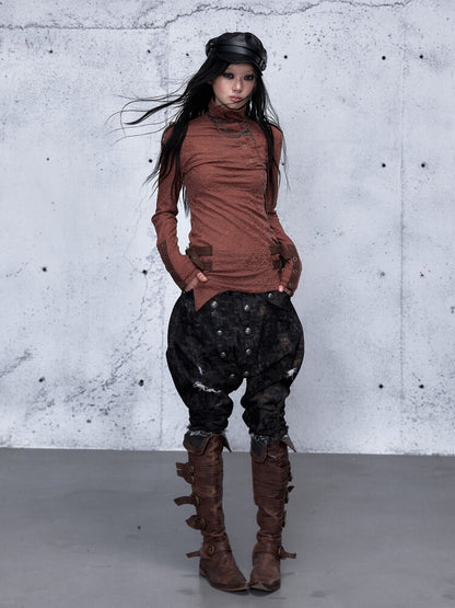 High Neck Jacquard Knit Base Top【s0000015550】