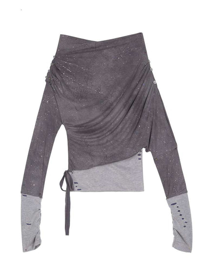 Off-the-shoulder knit top【s0000014488】