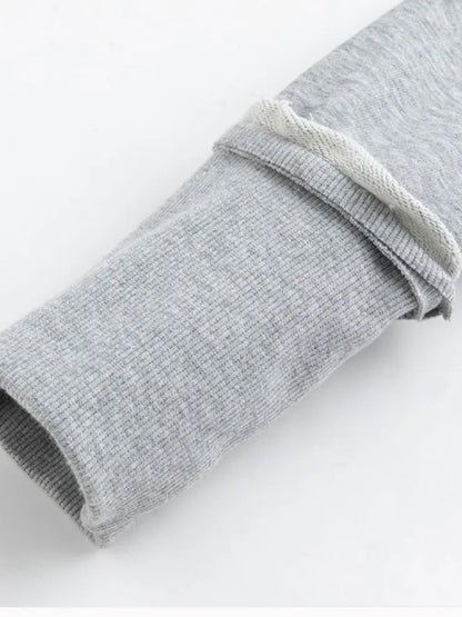 Oversized Collar Long-Sleeve Hoodie Jacket【s0000013967】