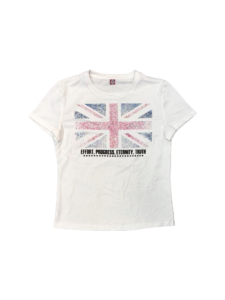 Distressed Star Union Jack T-Shirt【s0000018248】