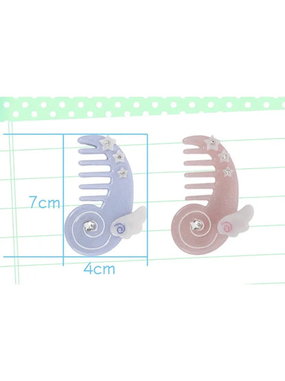 Cute Pink-Blue Comb Hair Clip【s0000013940】