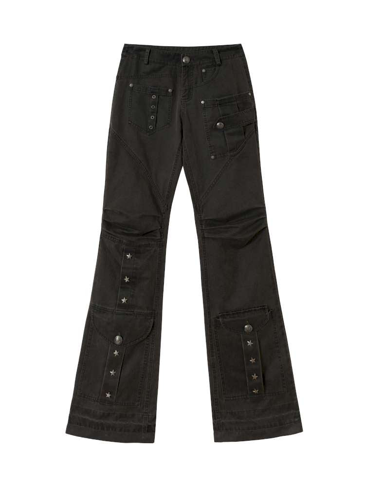 Flared Suede Casual Pants【s0000014460】