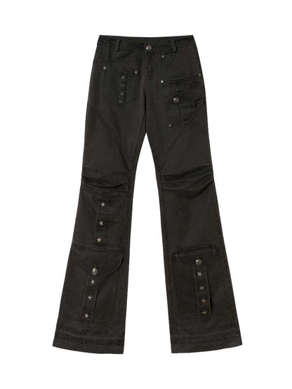 Flared Suede Casual Pants【s0000014460】