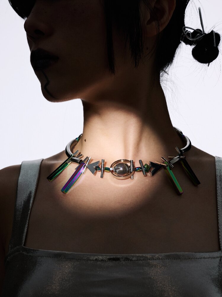 Gem Pharaoh Heavy Futurist Choker【s0000018821】