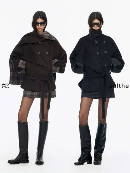 Wool Double Breasted Jacket Set【s0000015061】