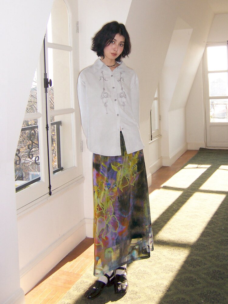 Dance Of Dawn Lily Orchid Skirt【s0000015454】