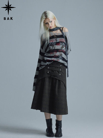Deconstructed Napoleon Midi Skirt【s0000018552】