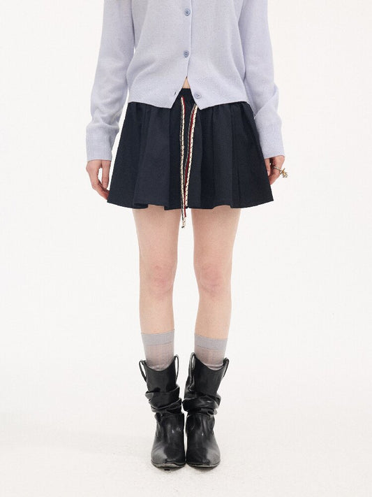 Elasticated Contrast Puffy Skirt【s0000015900】