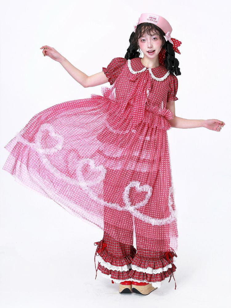 Retro Mesh Hooded Dress【s0000012194】