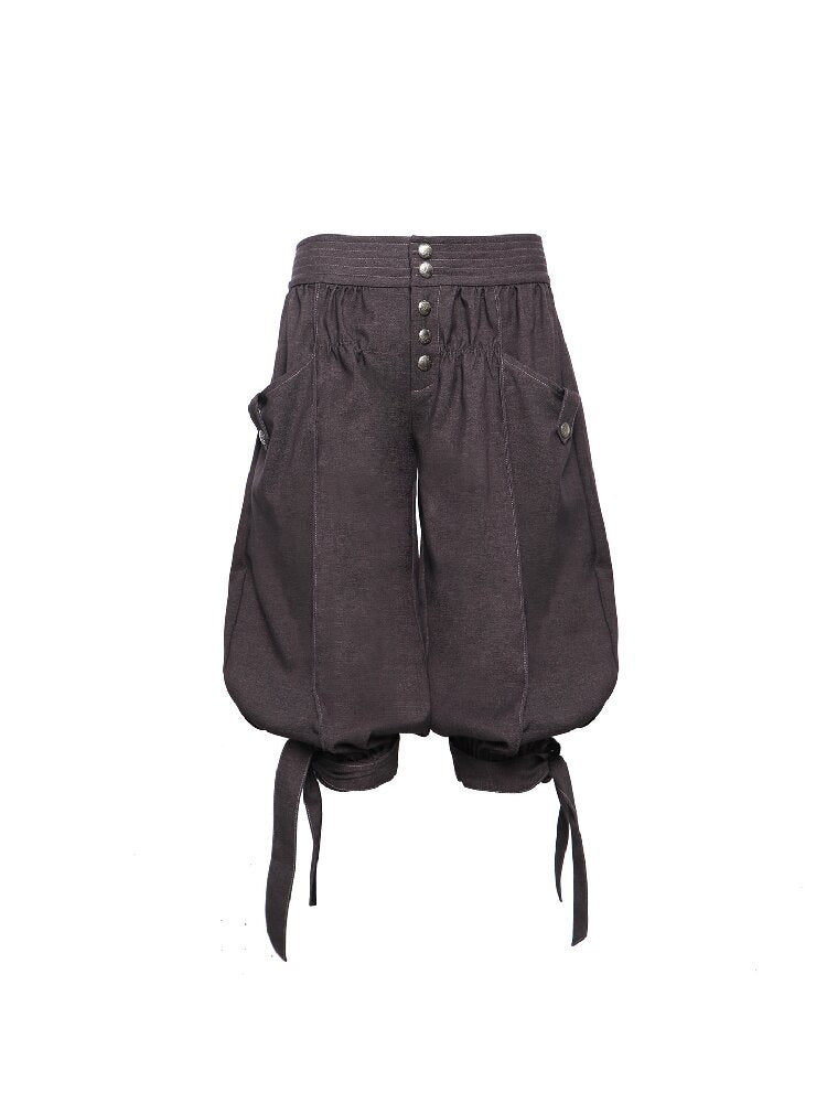 Suit Fabric Lace Up Crop Bloomer【s0000016682】