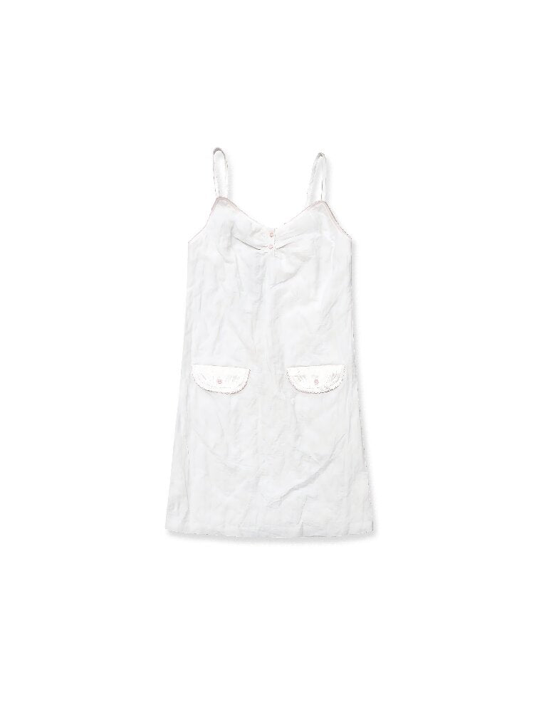 Lace Wire Pleated Slip Dress【s0000017431】