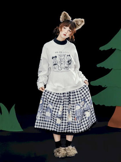 Speckled Casual Print Hoodie【s0000014157】