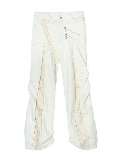 Heavy Duty Lace Patchwork Pants【s0000018380】