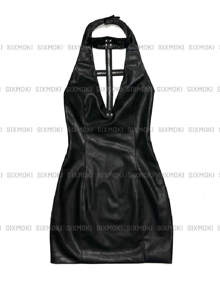 Halterneck Cross Tooth Skirt【s0000016948】
