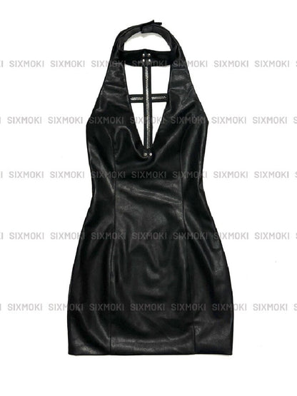 Halterneck Cross Tooth Skirt【s0000016948】