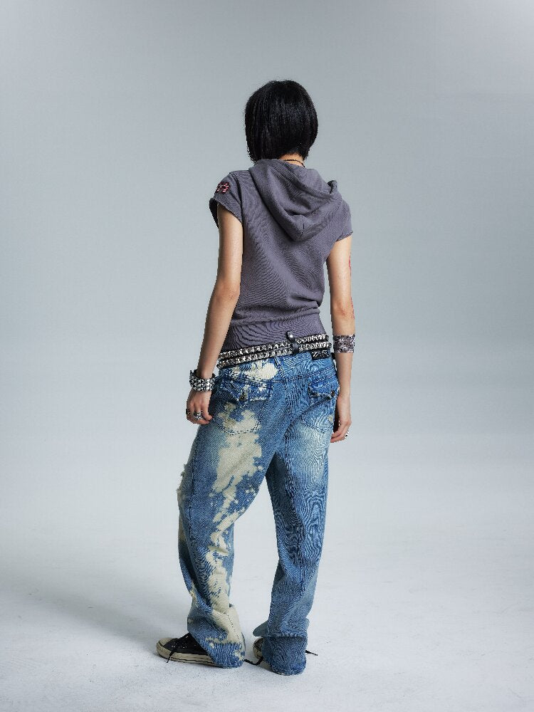 Slightly Loose Contrast Hoodie T【s0000017007】