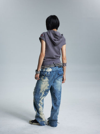Slightly Loose Contrast Hoodie T【s0000017007】